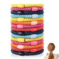 AiQInu 15 Pezzi Elastici Capelli Donna,5 mm Elastico per Capelli Scrunchie,Fasce Elastici per Capelli per Donne Ragazze
