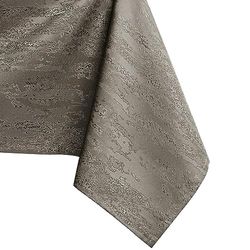 AmeliaHome Bordsduk, rund 150 x 150 cm bordsduk, fläckskydd, lotuseffekt, tvättbar, vattenavvisande, ornament Vesta cappuccino