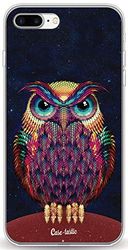 Apple iPhone 7 Plus/8 Plus telefoonhoesje, dunne TPU-hoes. Schokdempende en krasbestendige cover voor Apple iPhone 7 Plus/8 Plus - Uil 2 - CASETASTIC