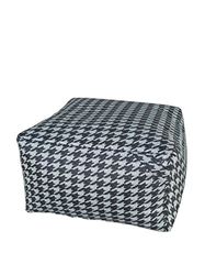 13 Casa Pouf Pied de Poule vit/svart