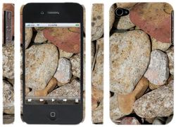 Slank fodral – stenar– för Apple iPhone 4/4 S