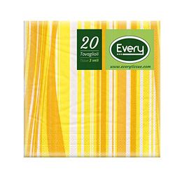 Every e243-d025 Tissue Serviette, Papier, Orange, 24 x 24 x 0.54 cm, 20 unités