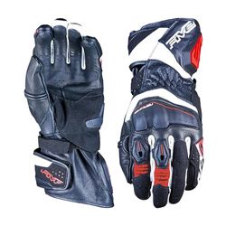 FIVE 830022 RACING RFX4 EVO Motorcycle Gloves Versatile Road & Track Sports Gloves, Black White Red, L