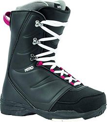 Nitro Snowboards Flora STND 20 All Mountain Freestyle Bottes de Snowboard pour Femme Noir 27.0