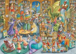 Ravensburger Midnight at The Library 1000 Piece Jigsaw Puzzle for Adults - 12000489 - Handcrafted Tooling, Made in Germany, Every Piece Fits Together Perfectly