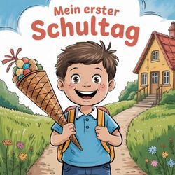 Mein erster Schultag: Ein kreatives Erinnerungsbuch zum Schulanfang – mit Texten, Ausmalbildern und Platz zum Mitmachen