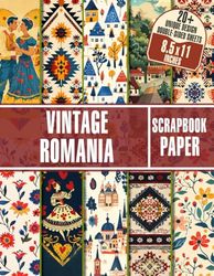 Vintage Romania Scrapbook Paper: Unique Romanian Icon Themed Paper for Scrapbooking, DIY Crafts, Decoupage, and More