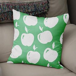 Bonamaison Decorative Cushion Cover, Polycotton, Green, Standard