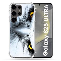 Cokitec Cover rinforzata per Samsung Galaxy S25 Ultra Animal Aquila Reale, colore: Bianco