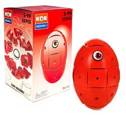 Geomag 676" KOR 2.0 Egg 485C zabawka konstrukcyjna, 55-częściowa, czerwona