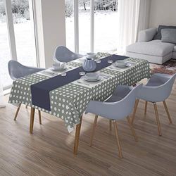 Bonamaison Kitchen Decoration, Tablecloth, Random Pattern, 140 x 200 Cm - Designed and Manufactured in Turkey