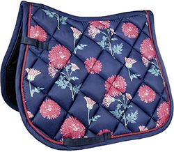 HKM 4057052233449 derka -Flowerpower-6939 ciemnoniebieska/ciemny róż dressur