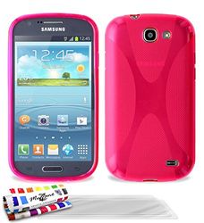 Muzzano F7455 beschermhoes voor Samsung Galaxy Express + 3 displaybeschermfolies, roze