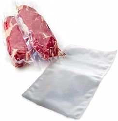 Set 100 Sacchetti Sottovuoto per Alimenti - Conservazione Ottimale di Carne, Pesce, Verdure, Multistrato con Filtro Anti-UV, Non Adatti al Microonde, 15x25cm