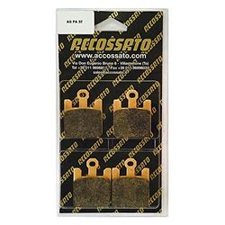 accossato agpa37ev1-p34995 Pastillas freno, Color Negro, Talla única