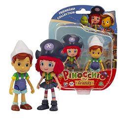 Pinocchio and Friends Giochi Preziosi Lot de 2 Figurines d'action Pinocchio et Freeda