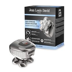 Jean Louis David - 6 Flexible Heads 360 Degrees - Short & Uniform Cuts - Ideal for Bald - Lithium-Ion Battery - Long Battery Life - 360 Xtreme Head Shaver