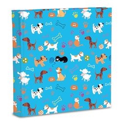 Photo Album 31x31/40fg (80 Pages) in Cardboard Interspersed with Tissue Paper, Blue