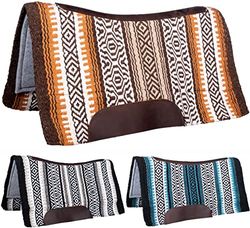 HKM Navajo Tapis de selle Noir/Turquoise 36" = 91 cm