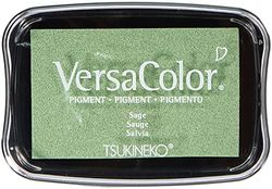 Tsukineko Almofada de tinta verde, cor verde sálvia, tamanho único