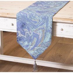 Alexandra House Living Chemin de Table Bleu 30 x 180 cm - EAN : 8427701505283
