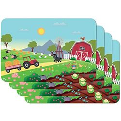 Venilia Children's Printed Placemat, Country, 63 x 30 cm