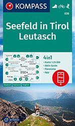 Seefeld inTirol / Leutasch D/I/E + Aktiv Guide (026): 4in1 Wanderkarte, mit Aktiv Guide und Detailkarten inklusive Karte zur offline Verwendung in der KOMPASS-App. Fahrradfahren. Skitouren.
