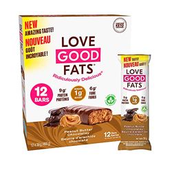 Love Good Fats Peanut Butter Chocolatey Snack Bar, Count-12, 468 g