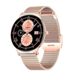 Cool Ultrathin Reloj Smartwatch (AMOLED Llamadas Salud Deporte) Rosa + 2 Correas