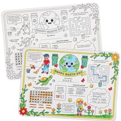 Baker Ross FN392 Earth Day Colour-in Activity Sheets - Pack of 6, Colouring for Kids, Activities for Kids