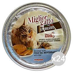Miglior Gatto vaschetta, Pesce, Multicolore, Unica, 24 Unità