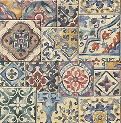 BHF fd22301 "Marrakech regenerado azulejos" papel pintado – Multicolor