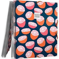 Grafoplás 39822153. Jessica Nielsen Chemise de 30 pochettes à spirale, A4, fermeture en caoutchouc élastique, Citrics