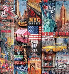 d-c-fix papier adhésif pour meuble décor Manhattan - film autocollant décoratif rouleau vinyle - pour cuisine, porte - décoration revêtement peint stickers collant - 67,5 cm x 2 m