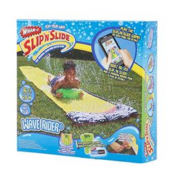 Wham-O 16ft Slip ‘n’ Slide Wave Rider with Bodyboard - Backyard Water Slide for Summer Fun, Outdoor Garden Water Play Toys for Kids, Durable Hydroglide Technology, Includes Inflatable Boogie Board