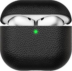 KeyBudz Artisan - Funda de Piel para AirPods 4ª generación, Color Negro