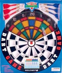 Dimasa - Dartbord C-spies met 6 stuks, 35 cm, kleur, normaal (168374)
