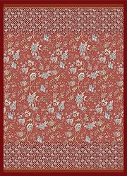 Bassetti Vicenza pläd av 100% bomull i färgen röd R1, mått: 270 x 250 cm – 9326066