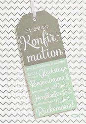 Kaart voor confirmatie Lifestyle - tekstkaart papier hanger - 11,6 x 16,6 cm
