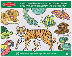Melissa & Doug Jumbo Colouring Book Animals | Activity Pad | Coloring Book | 3+ | Gift for Boy or Girl