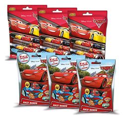 Craze 55503 Slap Snap Bands en Race Bands, Disney Pixar Cars, 3 folietassen, gesorteerd