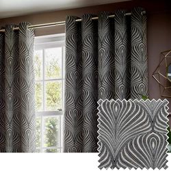 Paoletti Gatsby Jacquard Eyelet Curtains