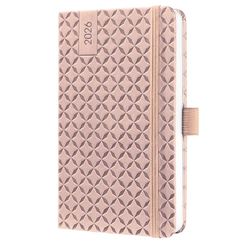 SIGEL J6130 Wochenkalender Jolie 2026, ca. A6, rosé: Agenda Jolie, Flair, Pearl Rose, Hardcover
