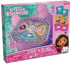 Gabby's Dollhouse Sorry Pop Up and Memo Juego de dos juegos clásicos en un juego, Sorry (Pachisi) con dados desplegables y 72 tarjetas de memoria con los populares personajes de Gabby, a partir de 4