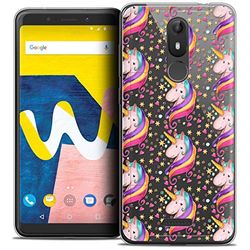 Caseink fodral för Wiko View Lite (5.45) fodral [kristallgel HD mönster fantasia design stjärnenhörning - mjuk - ultratunn - tryckt i Frankrike]