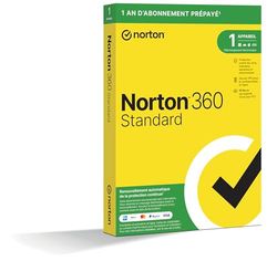 Norton™ 360 Standard 2025 |1 Appareil | 12 Mois | Envoi par la poste