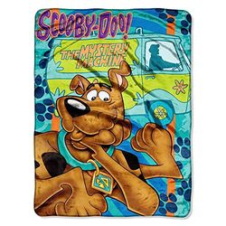 Northwest Warner Brothers Scooby-Doo, Whole Gang' Micro Raschel filt, 117 cm x 152 cm, flerfärgad
