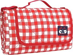 CAO Picknickdeken, wit/rood