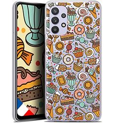 Caseink Cover per Samsung Galaxy A32 5G (6.5) Gel HD [Stampata in Francia- Samsung A32 5G Cover - Morbida - Antiurto] caramelle
