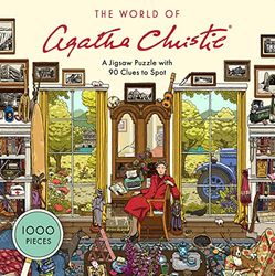 Laurence King The World of Agatha Christie:1000-piece Jigsaw Puzzle with 90 Clues to Spot, Puzzle for fans of Agatha Christie